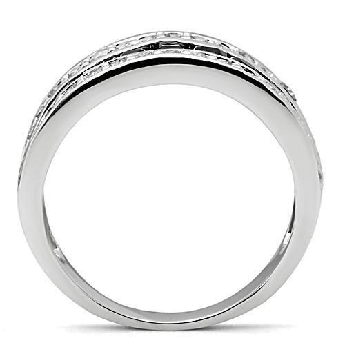 Silver Diamond Radiant Ring