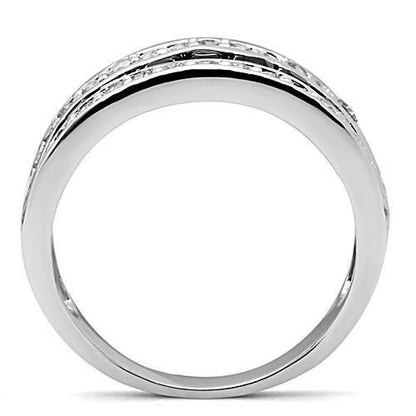 Silver Diamond Radiant Ring