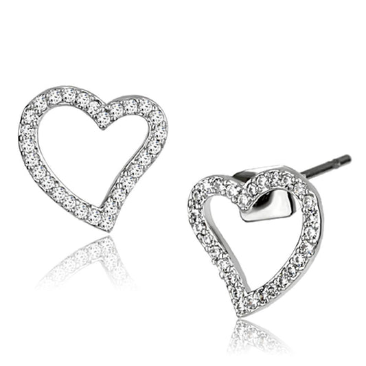 Diamond Heart Earrings