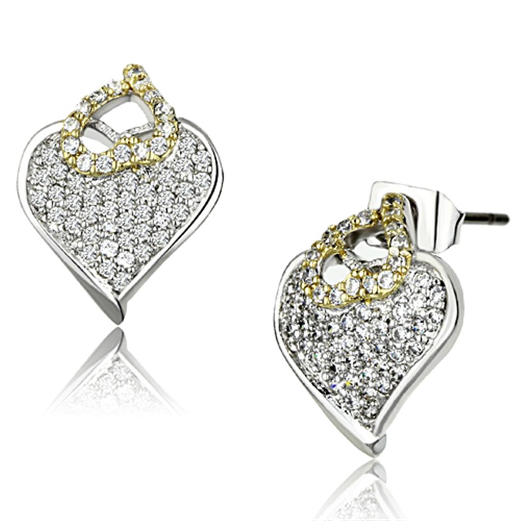 Reverse Two-Tone Earrings