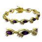 Amethyst Gold Bracelet