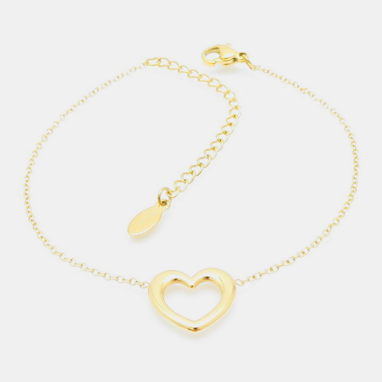 Heart Necklace, Bracelet and Earrings Jewelry Set