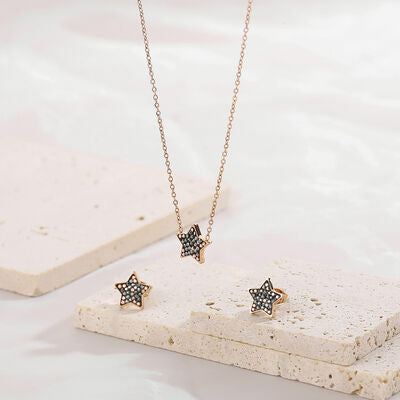 Star Necklace, Bracelet and Earrings Set