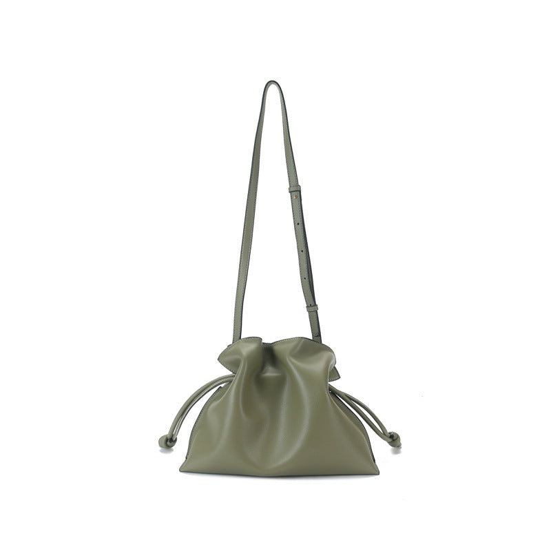 Crossbody Bucket Leather Shoulder Bag