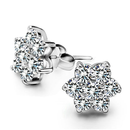 Snowflake Diamond Earrings