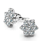 Snowflake Diamond Earrings