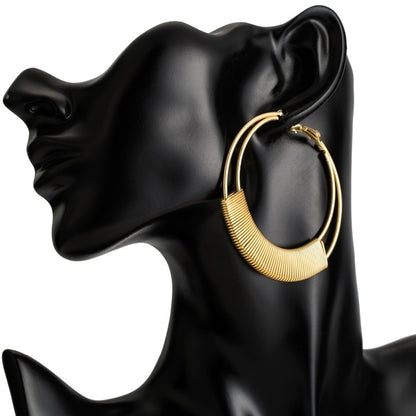 Big Gold Hoops Earrings