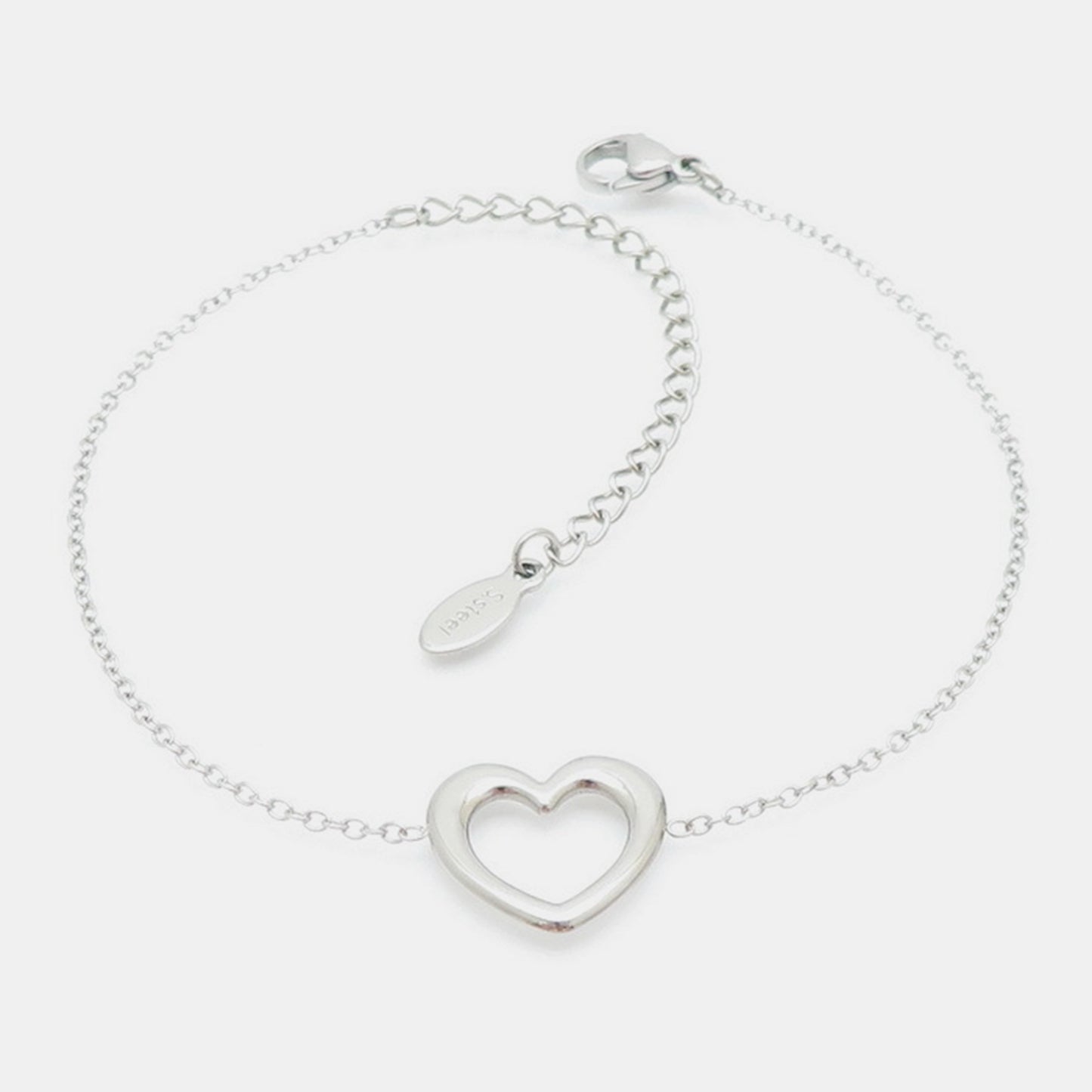 Heart Necklace, Bracelet and Earrings Jewelry Set