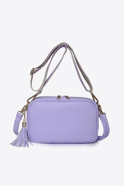Leather Tassel Crossbody Bag