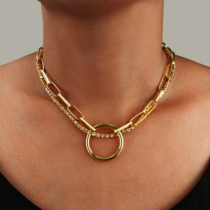 Around The World Gold Neckace