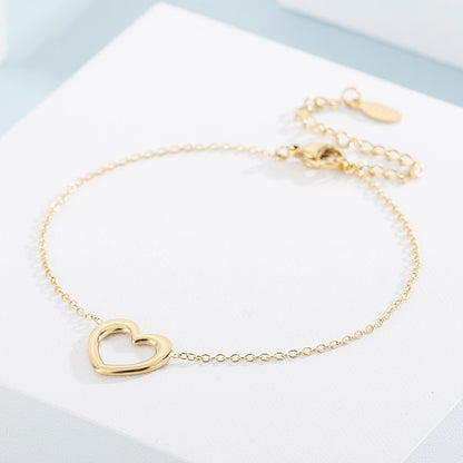 Heart Necklace, Bracelet and Earrings Jewelry Set