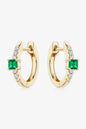 Diamond Emerald Earrings