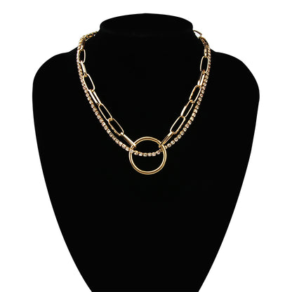 Around The World Gold Neckace