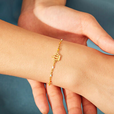 Gold Crown  Bracelet