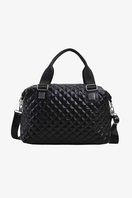 Block Broad Leather Handbag