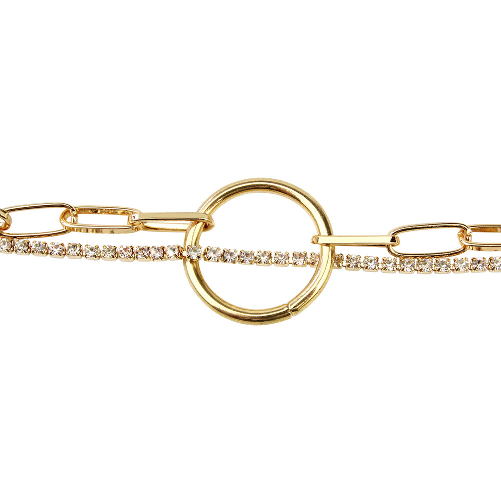 Around The World Gold Neckace