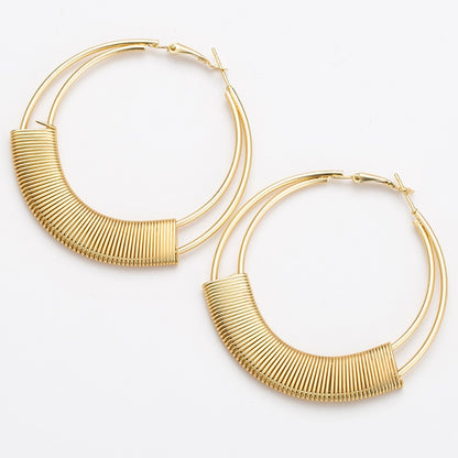 Big Gold Hoops Earrings