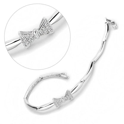 Diamond Bow Bracelet
