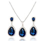 Ruby Red 3pcs Necklace Set