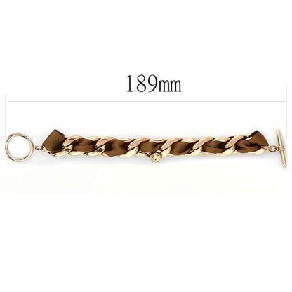 Rose Gold  Light Brown Bracelet