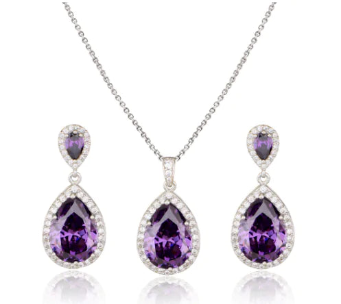 Ruby Red 3pcs Necklace Set