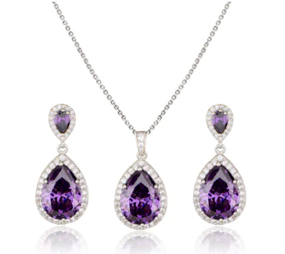 Ruby Red 3pcs Necklace Set