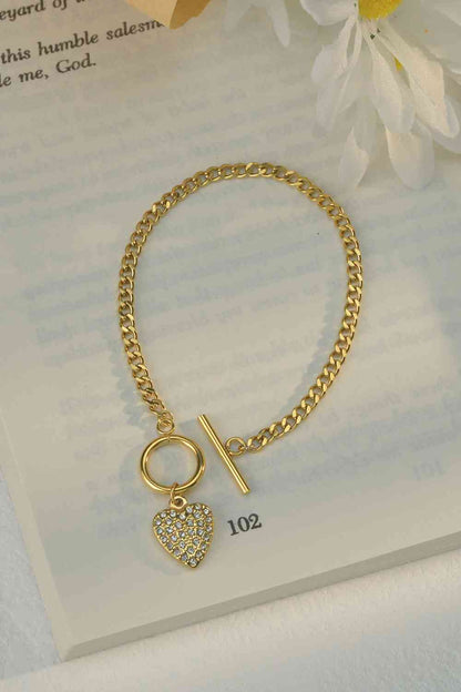 Gold Heart Bracelet