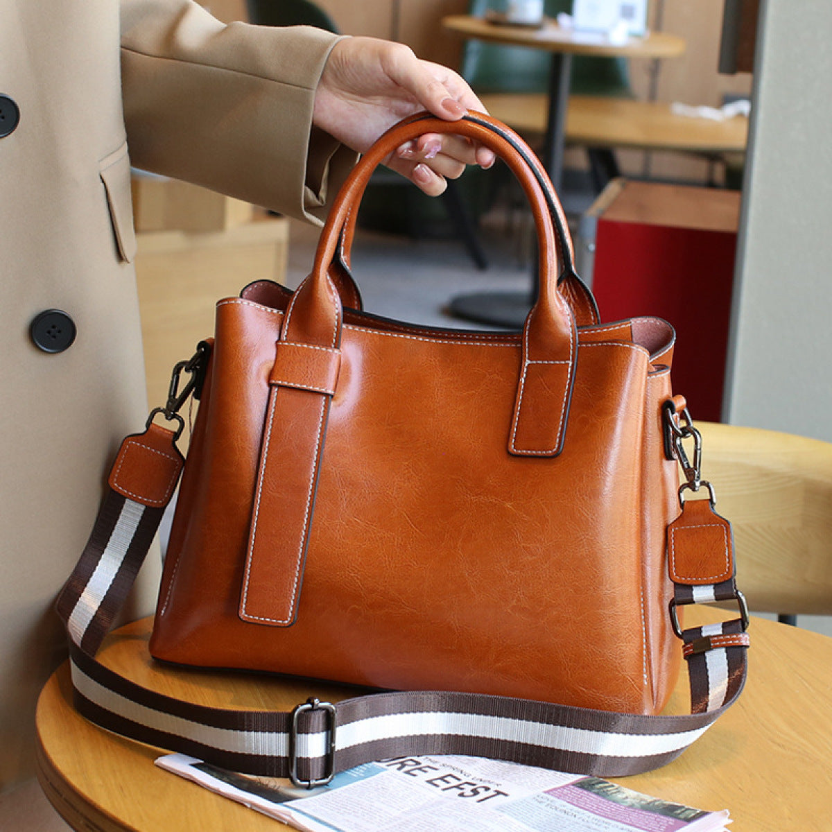 Large-Capacity Shoulder Bag