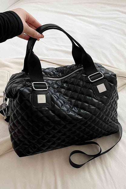 Block Broad Leather Handbag