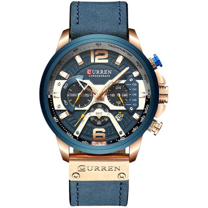 Men Leather Watch