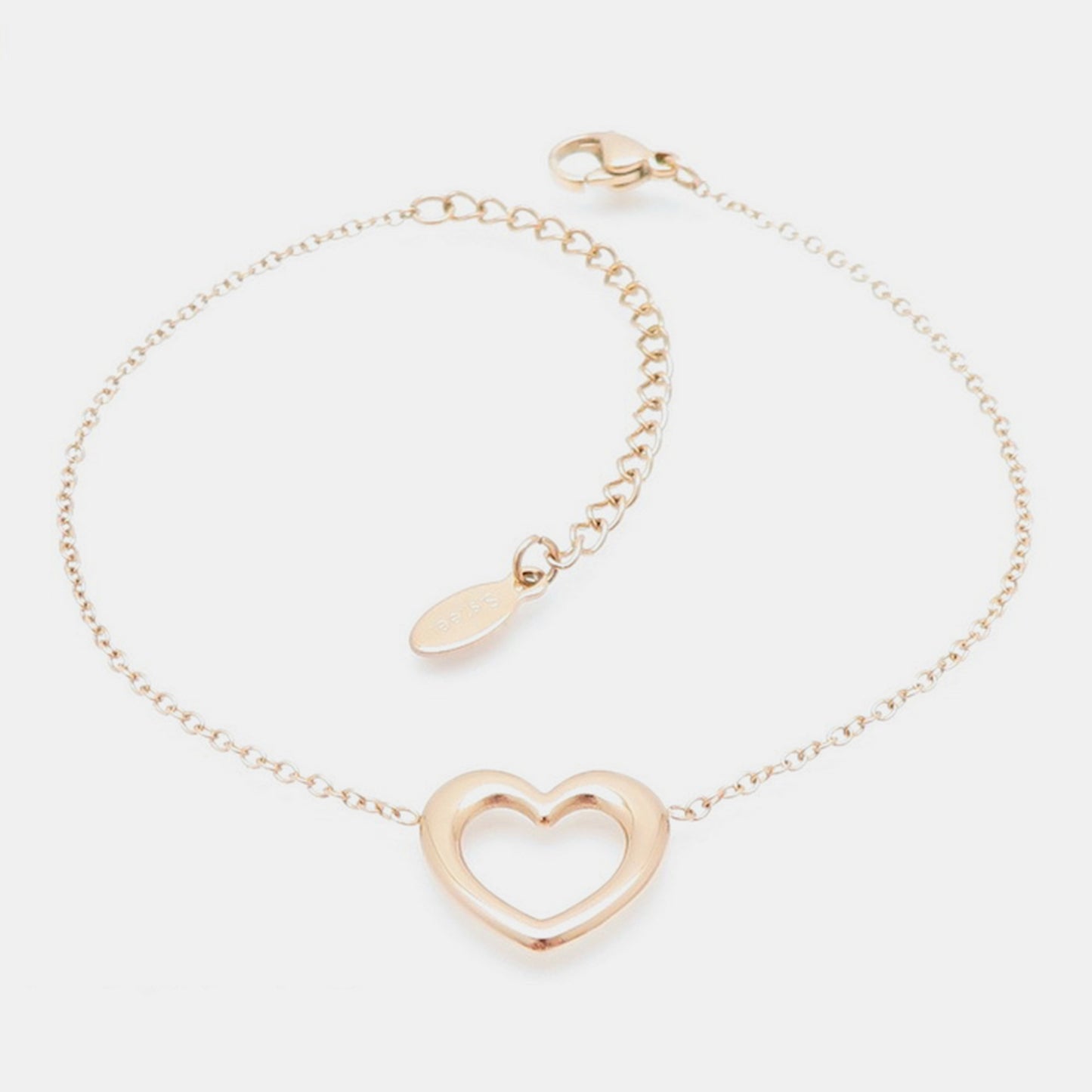 Heart Necklace, Bracelet and Earrings Jewelry Set