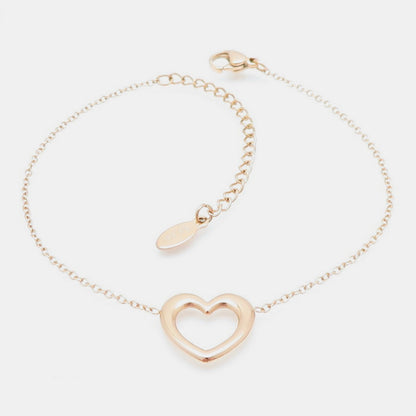 Heart Necklace, Bracelet and Earrings Jewelry Set