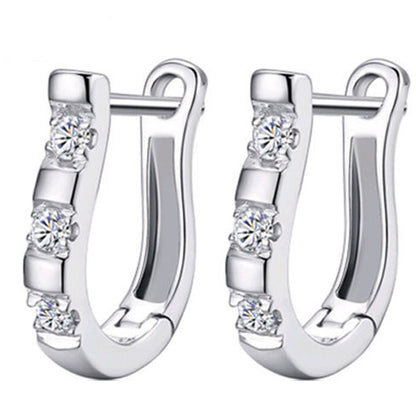 Platinum Hoop Earrings