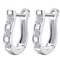 Platinum Hoop Earrings