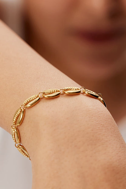 Gold Shell Bracelet