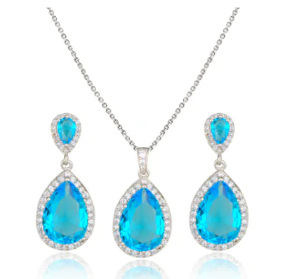 Ruby Red 3pcs Necklace Set