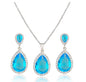 Ruby Red 3pcs Necklace Set