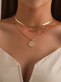 18k Gold Multi-Layer Round Necklace