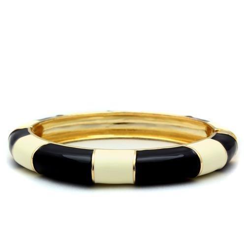 Gold & Cream Metal Bangle