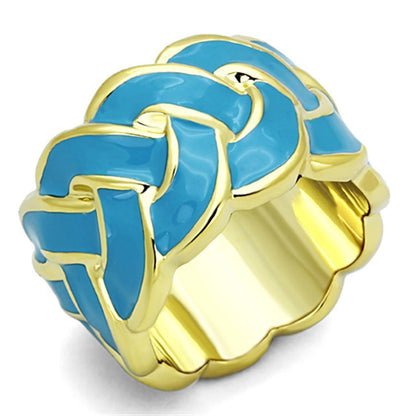 Gold Sea Blue Ring