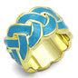 Gold Sea Blue Ring