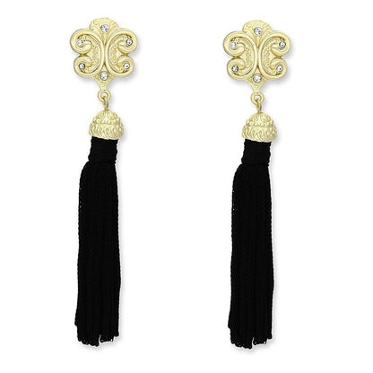 Gold & Brush Brass Earrings