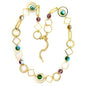 Gold Necklace in Multi Color