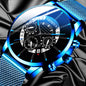 Men's Blue stainless Steel Fashion Watch