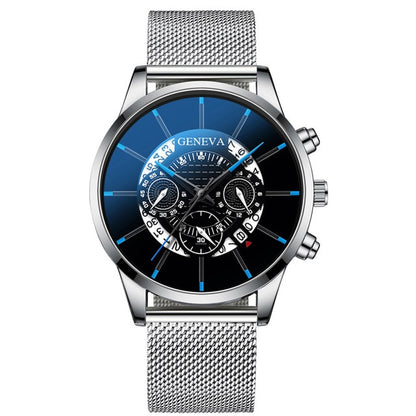 Men's Blue stainless Steel Fashion Watch