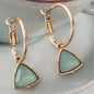 Women Triangle Hoop Earrings