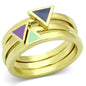 Gold Multi Color Ring