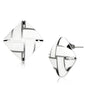 White Square Vintage Earrings