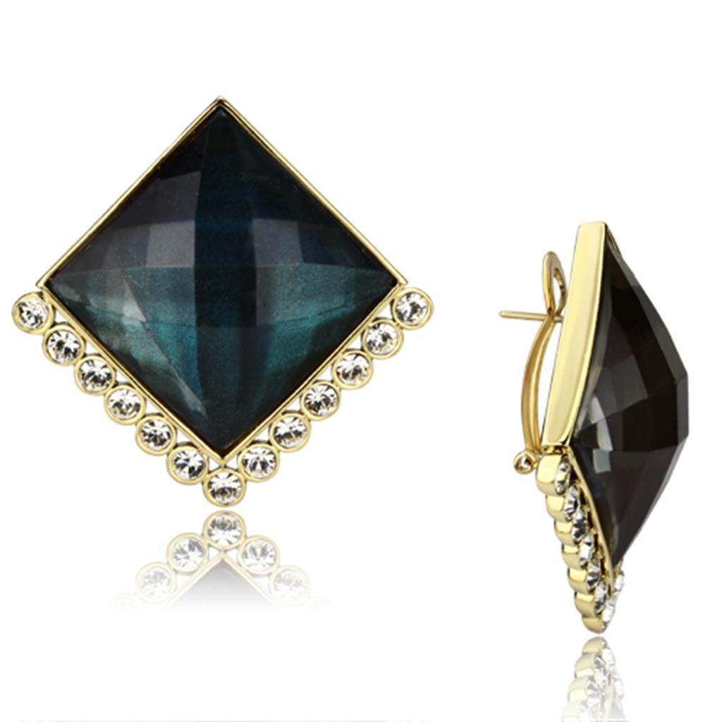 Tanzanite Earrings with Stones