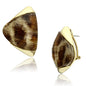 Leopard Print Gold Earrings